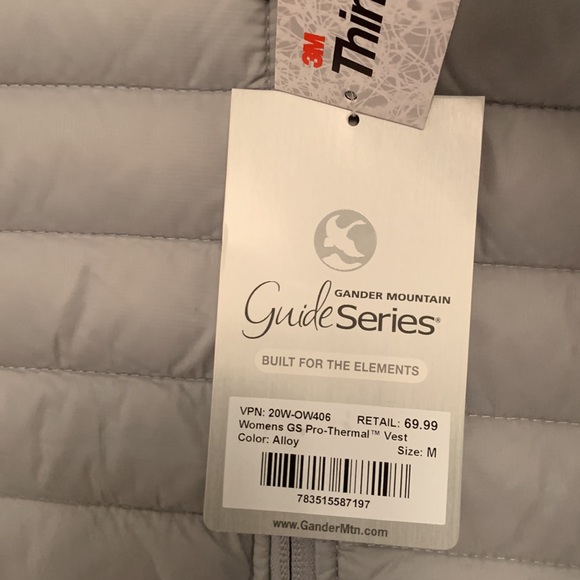 NWT $70 GANDER MOUNTAIN Guide Series Pro-Thermal Vest Water Resistant Medium - Picture 4 of 15